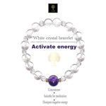 White crystal bracelet, which is helpful for the flow of inspiration energy and suitable for meditation.